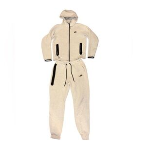 Nike Tech light birch zip hoodie and jogger set medium